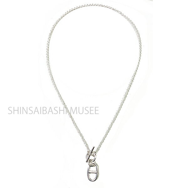 s Vi tGX y_eBt@VF[k_N Vo[ lbNX@y_g Vo[ HERMES @{ bsO [BrandNew] Hermes Pendentif Chaine dancre Silver Necklace Pendant Silver HERMES Box Ribbon Wrapping