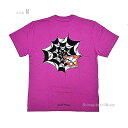 ≪新品≫正規品 クロムハーツ クルーネック Tシャツ マッティ スパイダーウェブ バックプリント パープル Mサイズ 紫 Chrome hearts Tshirts Matty Boy Spider Web Tshirt Purple Msize
