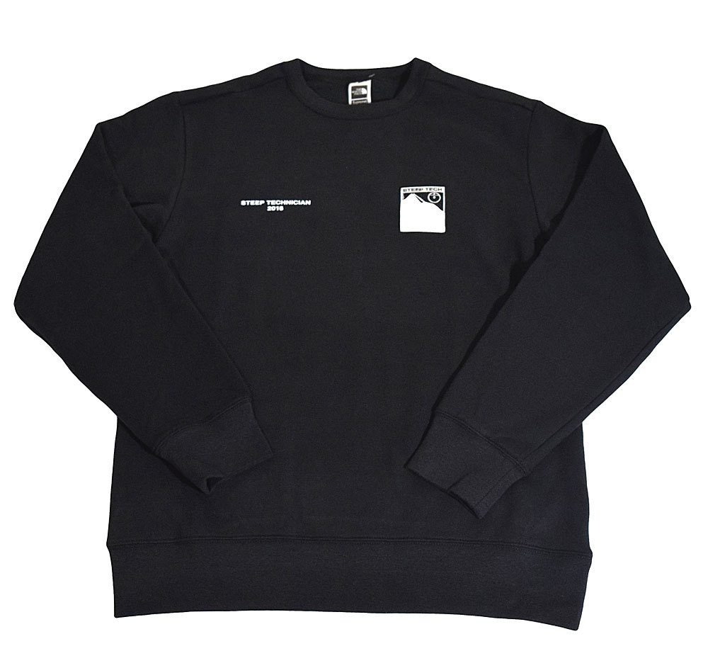 【キャッシュレス5%還元対象】≪新品≫ 16SS SUPREME / THE NORTH FACE STEEP TECH CREWNECK BLACK Mサイズ クルーネック 黒 TNF コラボ