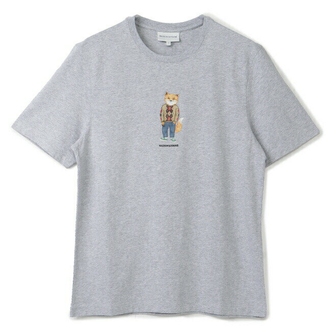 メゾンキツネ Tシャツ メンズ 【SALE】メゾンキツネ/MAISON KITSUNE シャツ アパレル メンズ DRESSED FOX REGULAR TEE SHIRT Tシャツ GREY MELANGE LM00111KJ0008-0001-H120