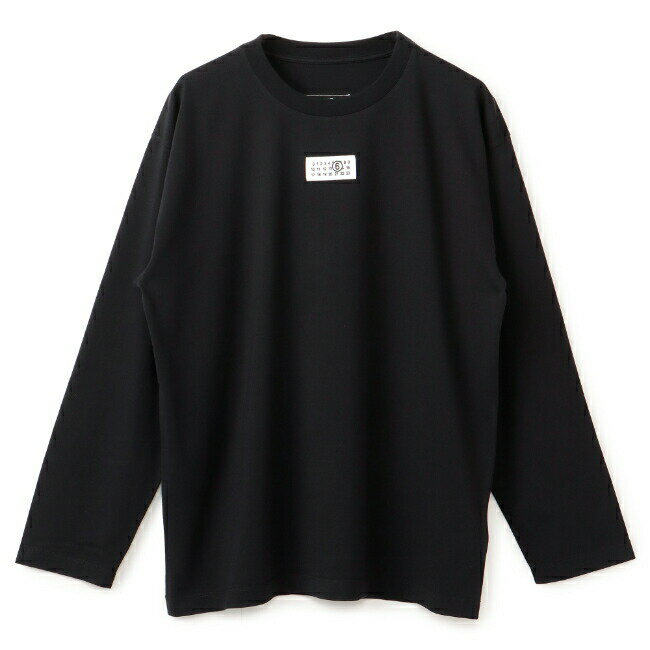 エムエムシックス メゾンマルジェラ/MM6 MAISON MARGIELA シャツ アパレル メンズ T-SHIRT ロングTシャツ BLACK 2024年春夏新作 SH0GC0007-S24312-900