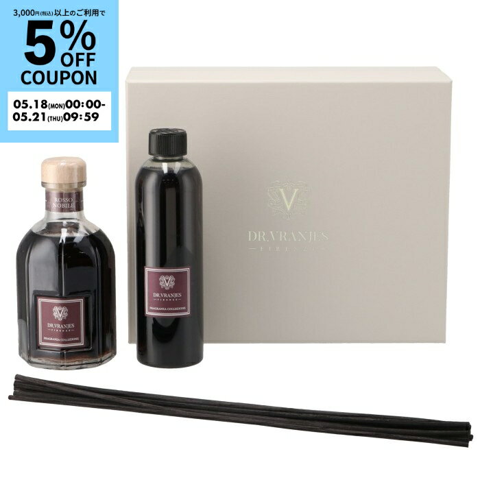ドットール ヴラニエス/DR. VRANJES メンズ ルームフレグランス ギフトボックス 詰め替えセット 500ml 500ml ROSSO NOBILE リフィルセット REFILL05-0001