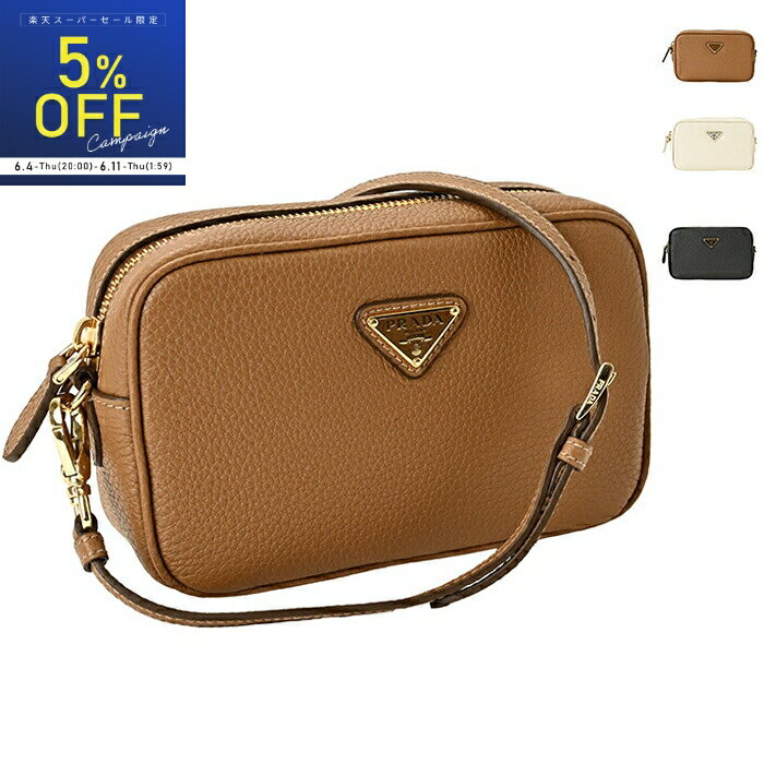 プラダ/PRADA レディース ショルダーバッグ レザー ミニバッグ ポーチ ポシェット ...