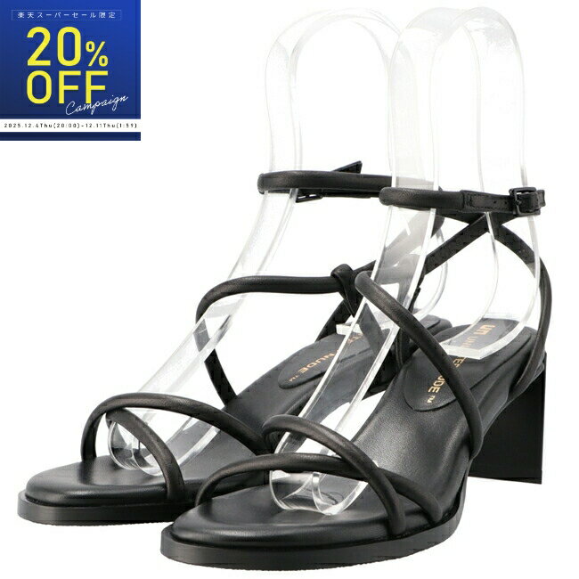 ユナイテッド ヌード/UNITED NUDE シューズ ストラップサンダル TARA LEE MID スクエアトゥ 6cmヒール ミッドヒール 108450116-0002-0001【返品交換不可】【0920r】【rss-20c】