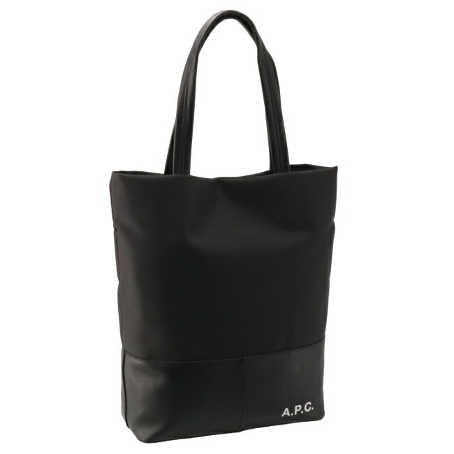 アーペーセー/A.P.C. バッグ メンズ テクニカルキャンバス×フェイクレザー トートバッグ NOIR 2022年秋冬新作 H61373-PAADY-LZZ