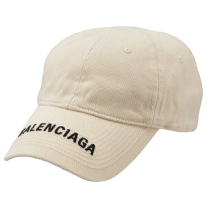 バレンシアガ/BALENCIAGA 帽子 メンズ LOGO VISOR CAP キャップ NATURAL/BLACK 2022年春夏新作 673318-410B2-9260