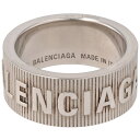 バレンシアガ/BALENCIAGA 指輪 メンズ FORCE STRIPED RING リング SHINY SILVER 674648-J8300-0918