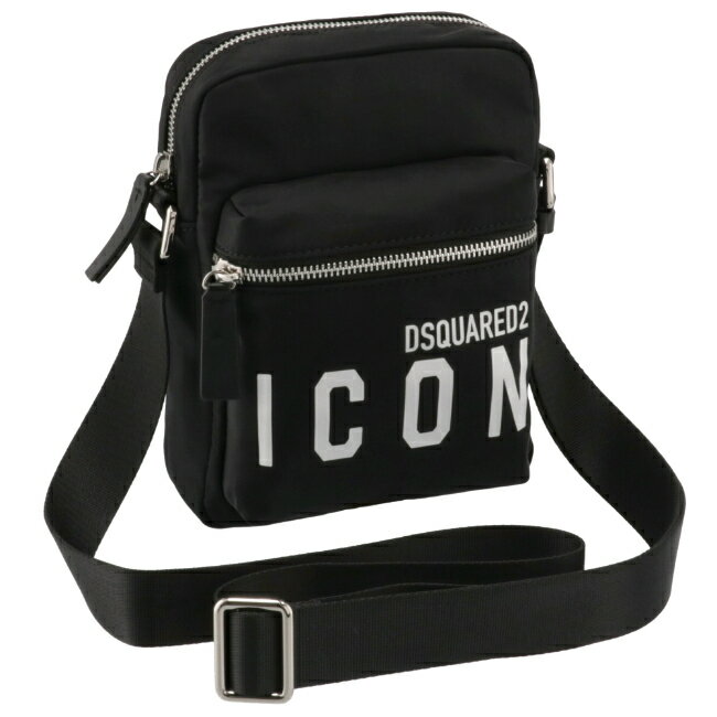 ディースクエアード/DSQUARED2 バッグ メンズ D2 ICON CROSSBODY ショルダーバッグ BLACK/WHITE CBM0023-0001-M063のサムネイル