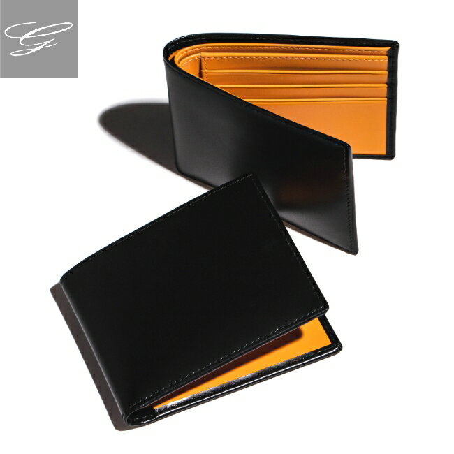 エッティンガー 二つ折り財布（メンズ） エッティンガー/ETTINGER 財布 メンズ Bridle Hide 二つ折り財布 ブラック BH030CJR-0001-0001