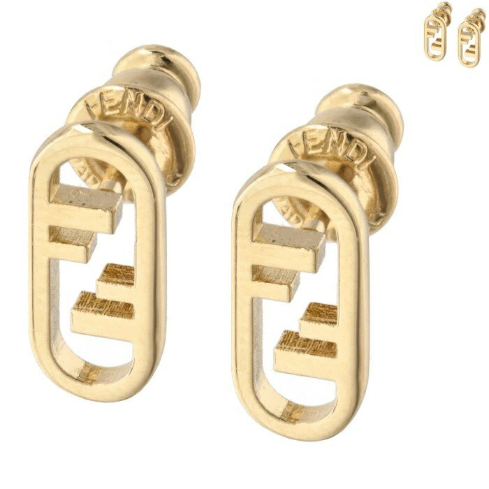 Rakuten - フェンディ/FENDI レディース ピアス FENDI O’LOCK FFロゴ スタッドピアス オーロックピアス 8AH320-B08