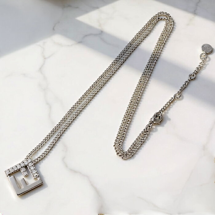 Rakuten - フェンディ/FENDI レディース ネックレス フォーエバー フェンディ FOREVER クリスタル ペンダント 2026年春夏新作 8AK337-A44G