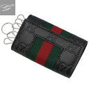 グッチ 6連キーケース GUCCI キーケース メンズ New Web ブラック 408828-CW ...