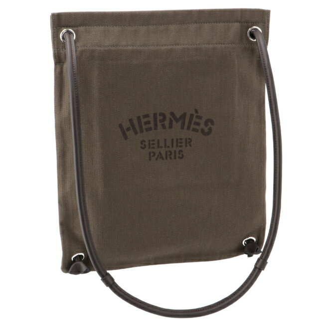 エルメス 帆布・キャンバス ショルダーバッグ メンズ [6/1(土)限定1/2当選ポイントバック]エルメス/HERMES バッグ メンズ MALINE CHEVRON CANVAS BAG ショルダーバッグ KAKI/EBENE H079946CK