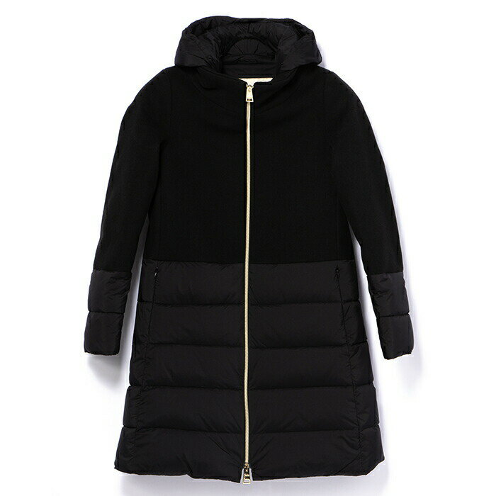 ヘルノ/HERNO レディース ダウンジャケット ウールMIX ダウンコート ミドル丈 フーデッドコート PI001760D-39601-9300(4)