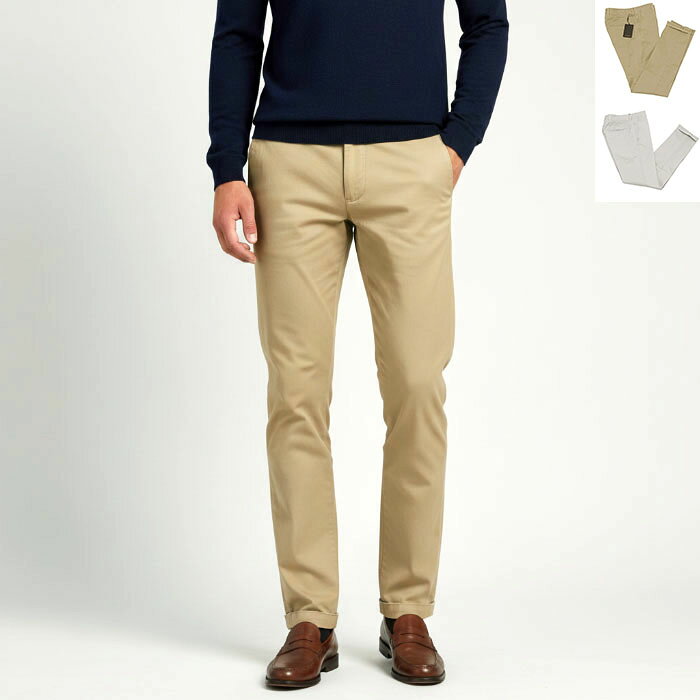 Rakuten - インコテックス/INCOTEX メンズ コットンパンツ SLIM FIT ストレッチ ガーメントダイ チノパンツ 2026年春夏新作 18S100-9664C