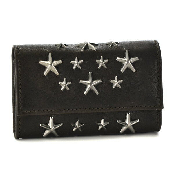 ジミーチュウ/JIMMY CHOO キーケース メンズ カーフスキン 6連キーケース ダークブラウン HOWICK-BLS-0117
