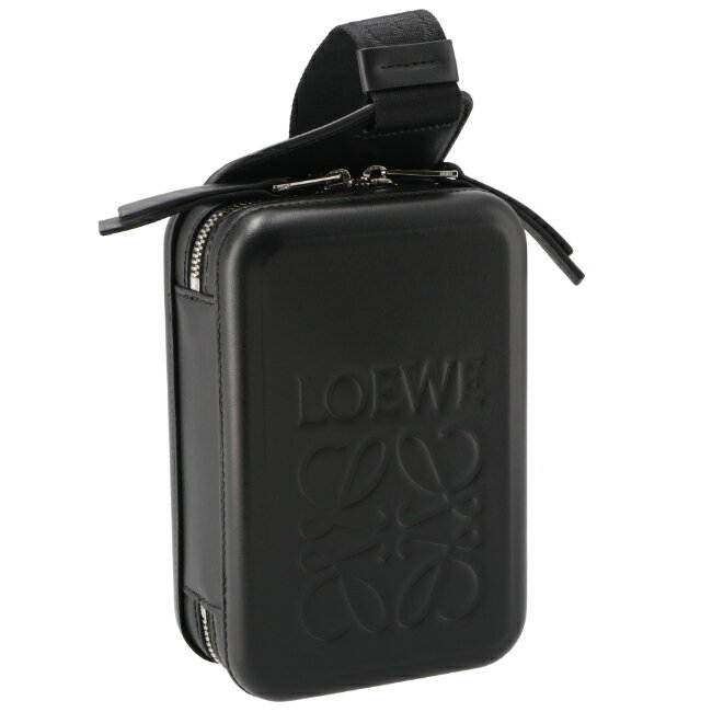 ロエベ バッグ メンズ ロエベ/LOEWE バッグ メンズ LEATHER MOLDED SLING ボディバッグ/ウエストポーチ BLACK B987W42X07-0008-1100