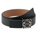 [4/1限定1/2当選ポイントバック]ロエベ/LOEWE ベルト メンズ REVERSIBLE ANAGRAM BELT 3.5CM レザーベルト BLACK/TAN/PALLADIUM E619Z20X03-0008-1555