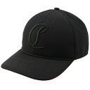 クリスチャンルブタン/CHRISTIAN LOUBOUTIN 帽子 メンズ MOONCREST キャップ BLACK/SILVER 2024年春夏新作 3235373-0021-BK65