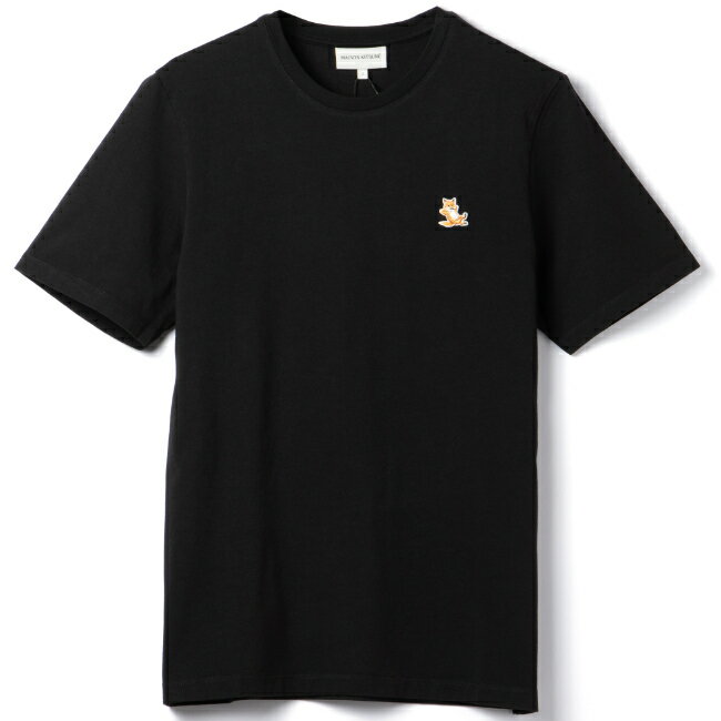 メゾンキツネ Tシャツ メンズ メゾンキツネ/MAISON KITSUNE シャツ アパレル メンズ CHILLAX FOX PATCH REGULAR TEE SHIRT Tシャツ BLACK 2024年春夏新作 LM00110KJ0008-0001-P199