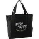 メゾンキツネ/MAISON KITSUNE バッグ メンズ UPDATED PALAIS ROYAL SHOPPING BAG トートバッグ BLACK LW05102WW0008-0001-P199