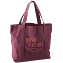 メゾンキツネ/MAISON KITSUNE バッグ メンズ UPDATED PALAIS ROYAL SHOPPING BAG トートバッグ GRAPE LW05102WW0008-0001-P564