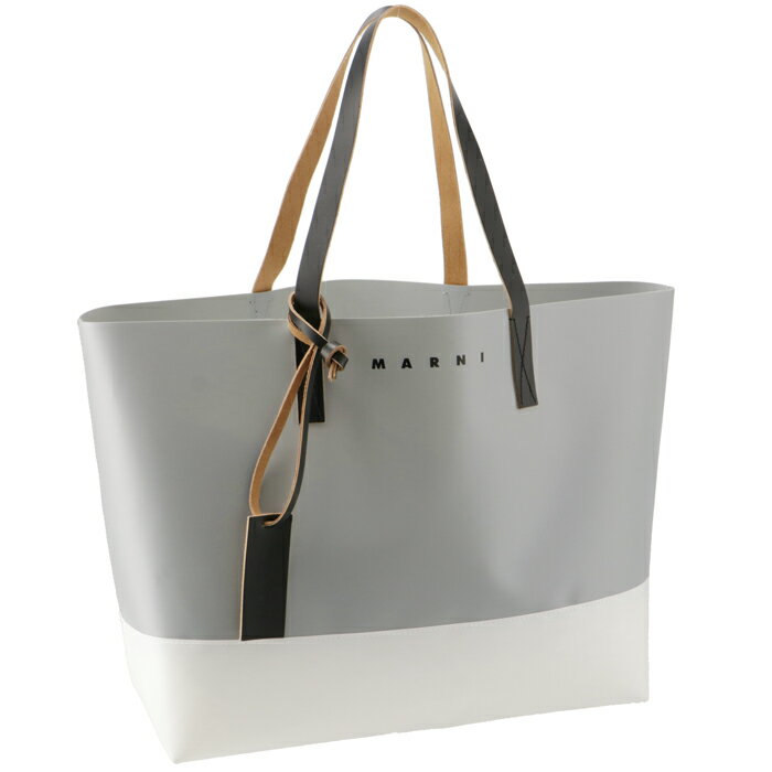 [期間限定ポイントアップ]マルニ/MARNI バッグ メンズ TRIBECA SHOPPING BAG トートバッグ ANTIQUE SILVER/SILK WHITE/BLACK SHMQ0038A0-P5769-ZO588のサムネイル