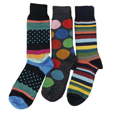 【12/1限定!2人に1人が当選!エントリーで最大100%ポイントバック】ポールスミス/PAUL SMITH 靴下 メンズ MEN SOCK PACK ソックス NAVY M1ASOCK-J3PKN-47