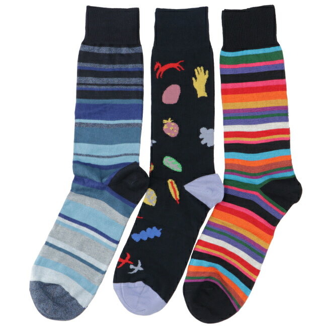 ポールスミス/PAUL SMITH 靴下 メンズ MEN SOCK PACK ソックス NAVY M1ASOCK-KNMIX-47のサムネイル