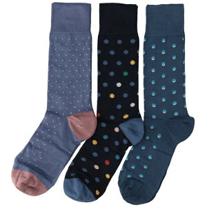 【SALE】ポールスミス/PAUL SMITH 靴下 メンズ MEN SOCK PACK ソックス NAVY M1ASOCK-MSPOT-47