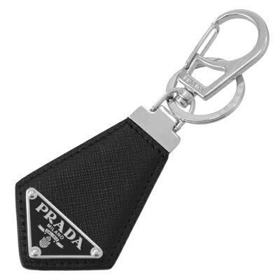 プラダ/PRADA キーリング メンズ 型押しカーフスキン キーホルダー/キーリング NERO 2PP041-053-002 markdown 2023年春夏