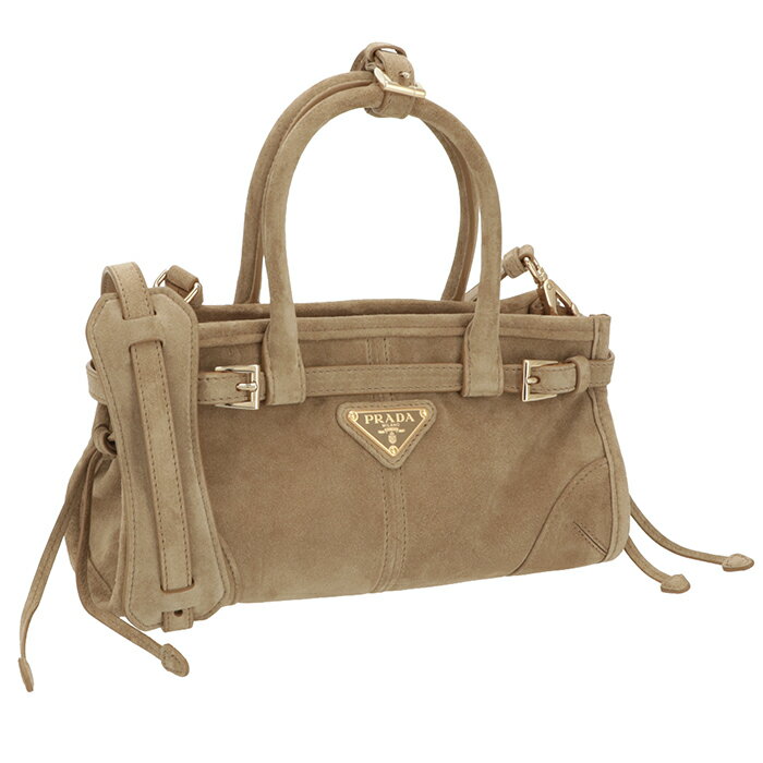 PRADA - プラダ/PRADA レディース ハンドバッグ ボニー ミニ スエード ショルダーバッグ 2026年春夏新作 1BA486-2C4S