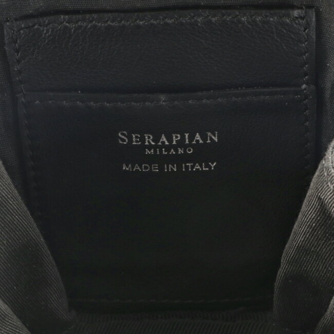 セラピアン/SERAPIAN財布メンズNECKWALLETINMOSAICOネックウォレットBLACK2022年春夏新作MOS713308K-0002-001
