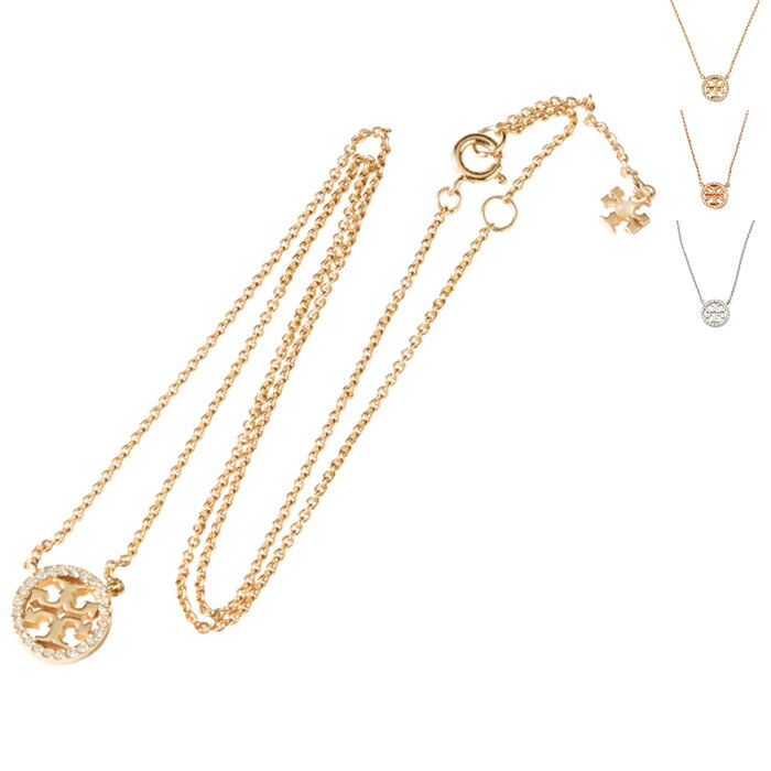 Rakuten - トリー バーチ/TORY BURCH レディース ネックレス ミラー パヴェ ロゴ デリケート ペンダント MILLER PAVE ニッケルフリー 53420-0098