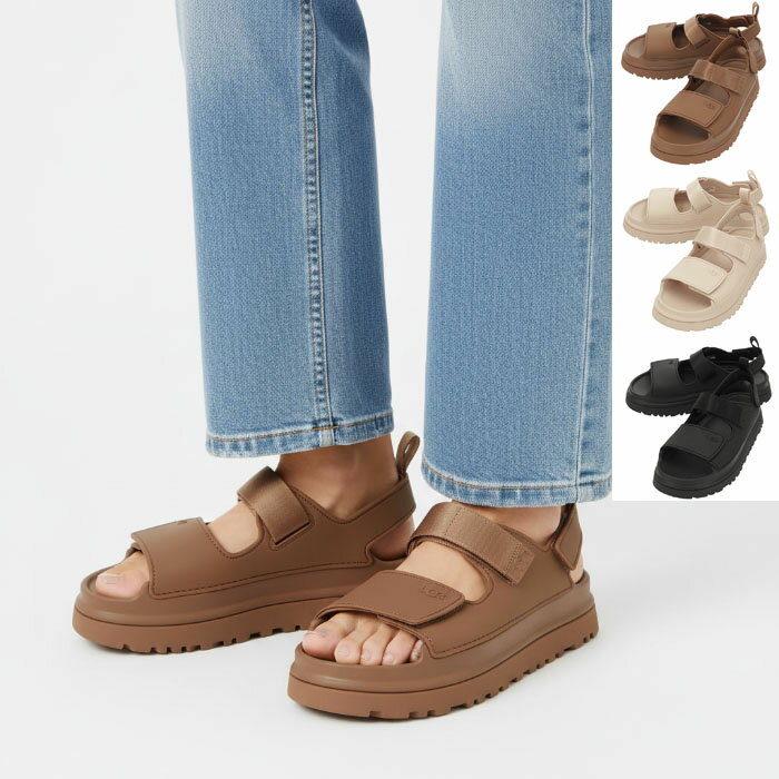 アグ/UGG 【大人もOK】キッズ サンダル ゴールデングロウ GoldenGlow 厚底 スポーツサンダル ストラップ 靴 シューズ 2026年春夏新作 1152813K