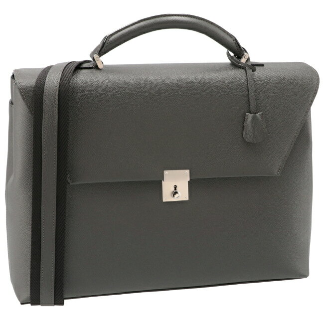 ヴァレクストラ/VALEXTRA バッグ メンズ AVIETTA BRIEFCASE ビジネスバッグ ブリーフケース ダークグレー 2024年春夏新作 V4A60-028-00FLNORD