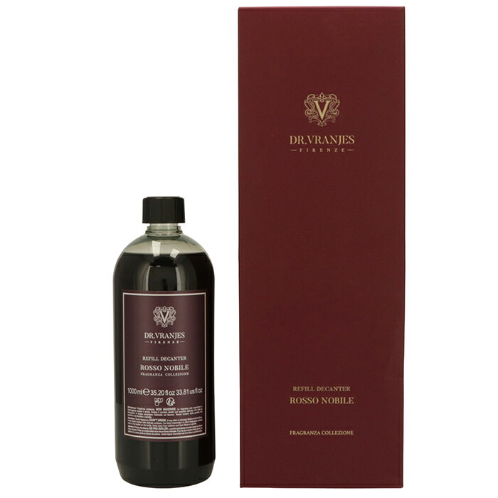 Rakuten - ドットール・ヴラニエス/DR. VRANJES メンズ フレグランスリフィル 詰め替えボトル ROSSO NOBILE 1000ml ルームフレグランス REFILL08-0001