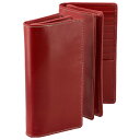 ホワイトハウスコックス/WHITEHOUSE COX 財布 メンズ ブライドルレザー 二つ折り長財布 RED S8819-SC-0004