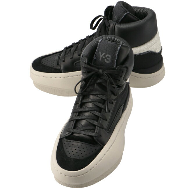 ワイスリー/Y-3 シューズ メンズ Y-3 LUX BBALL HIGH スニーカー BLACK/CLEAR BROWN/COREWHITE IF7788-0009-0014