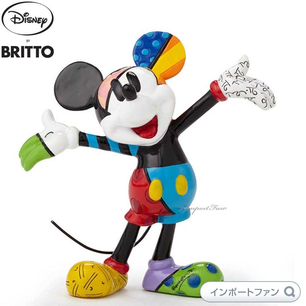 樂天商城 - ブリット ミッキー レトロ ミニ ミッキーマウス 4049372 Disney by Romero Britto ギフト プレゼント □
