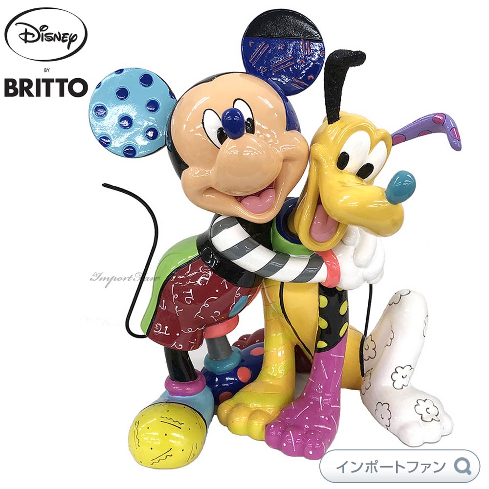 樂天商城 - ブリット ミッキー＆プルート ハグ 6007094 Disney by Romero Britto ギフト プレゼント □