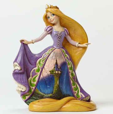 ジムショア タワードレスとラプンツェル 勇気の高さ 塔の上のラプンツェル ディズニー 4045240 Daring Heights Rapunzel With Tower Dress Figurine jim shore □