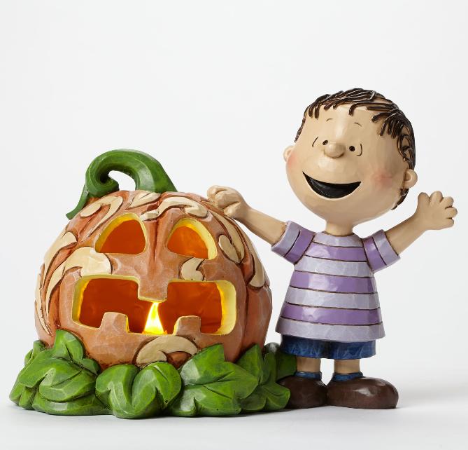 ジムショア ライナスとカボチャ スヌーピー 4045887 Waiting for the Great Pumpkin Linus and the Great Pumpkin Light Up Figurine jim shore ギフト プレゼント □