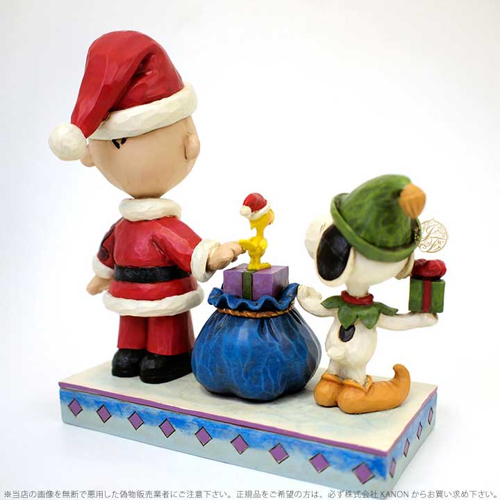 ジムショア クリスマスの助手 スヌーピー チャーリー ブラウン ウッドストック サンタクロース 4052721 Peanuts Holiday Helpers jim shore ギフト プレゼント □