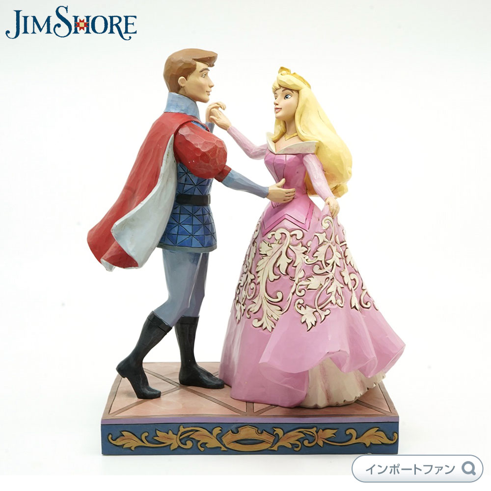 ジムショア オーロラ姫とフィリップ王子 眠れる森の美女 ディズニー ドレスピンク 4059733 Aurora and Prince jim shore ギフト プレゼント 【ポイント最大46倍！お買い物マラソン セール】