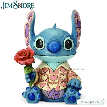 ジムショア スティッチ バレンタイン バラ 花 リロ＆スティッチ ディズニー 6001280 Stitch Valentine Lilo and Stitch Disney Traditions JimShore ギフト プレゼント 【ポイント最大42倍！楽天スーパー セール】