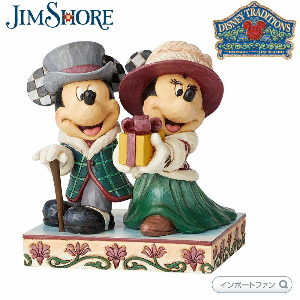 ジムショア ミッキー＆ミニー ヴィクトリア朝 優雅 プレゼント 6002829 Mickey and Minnie Victorian jim shore ギフト プレゼント □のサムネイル