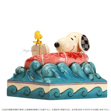 ジムショア スヌーピー ウッドストック フロート 海 浮き輪 ピーナッツ 6005942 Snoopy/Woodstock in Floatie Peanuts JimShore□