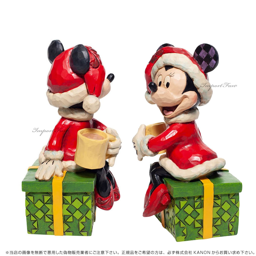 楽天市場 ジムショア ミニー サンタクロース ホットチョコレート クリスマス ディズニー Santa Minnie W Hot Chocolate Disney Jimshore Import Fan