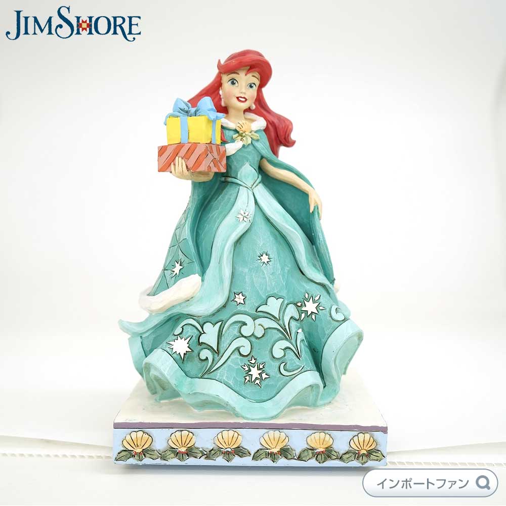 楽天Import Fanジムショア アリエル アリエルと贈り物 リトル・マーメイド ディズニー 6008982 Ariel with Gifts JimShore ギフト プレゼント □